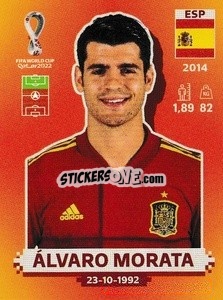 Cromo Álvaro Morata - FIFA World Cup Qatar 2022. International Edition - Panini