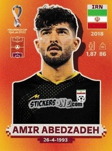 Cromo Amir Abedzadeh - FIFA World Cup Qatar 2022. International Edition - Panini