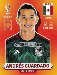 Sticker Andrés Guardado - FIFA World Cup Qatar 2022. International Edition - Panini