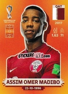 Figurina Assim Omer Madibo - FIFA World Cup Qatar 2022. International Edition - Panini