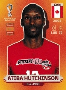 Sticker Atiba Hutchinson - FIFA World Cup Qatar 2022. International Edition - Panini