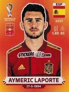 Sticker Aymeric Laporte - FIFA World Cup Qatar 2022. International Edition - Panini