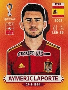 Figurina Aymeric Laporte - FIFA World Cup Qatar 2022. International Edition - Panini