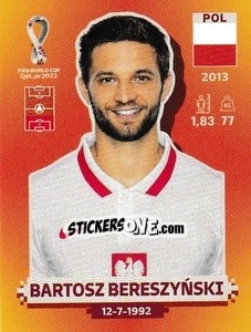 Cromo Bartosz Bereszyński - FIFA World Cup Qatar 2022. International Edition - Panini