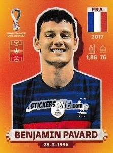 Figurina Benjamin Pavard - FIFA World Cup Qatar 2022. International Edition - Panini