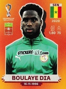 Sticker Boulaye Dia - FIFA World Cup Qatar 2022. International Edition - Panini