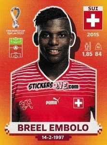 Sticker Breel Embolo - FIFA World Cup Qatar 2022. International Edition - Panini