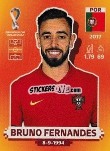 Figurina Bruno Fernandes - FIFA World Cup Qatar 2022. International Edition - Panini