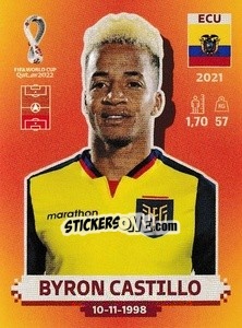 Figurina Byron Castillo - FIFA World Cup Qatar 2022. International Edition - Panini