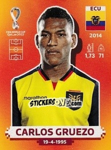 Sticker Carlos Gruezo - FIFA World Cup Qatar 2022. International Edition - Panini