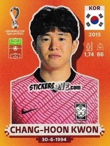 Sticker Chang-hoon Kwon - FIFA World Cup Qatar 2022. International Edition - Panini