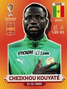 Sticker Cheikhou Kouyaté - FIFA World Cup Qatar 2022. International Edition - Panini