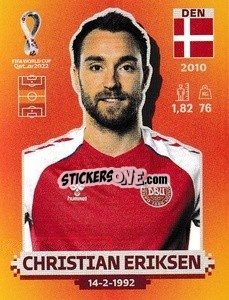 Sticker Christian Eriksen - FIFA World Cup Qatar 2022. International Edition - Panini