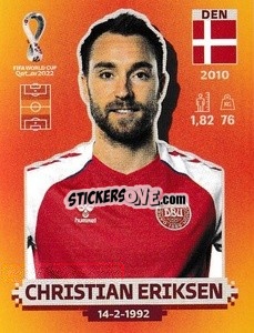 Figurina Christian Eriksen - FIFA World Cup Qatar 2022. International Edition - Panini