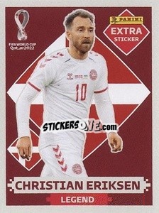 Figurina Christian Eriksen (Denmark) - FIFA World Cup Qatar 2022. International Edition - Panini
