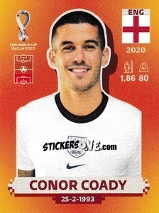 Cromo Conor Coady - FIFA World Cup Qatar 2022. International Edition - Panini