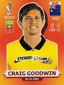 Sticker Craig Goodwin - FIFA World Cup Qatar 2022. International Edition - Panini