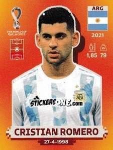 Figurina Cristian Romero - FIFA World Cup Qatar 2022. International Edition - Panini