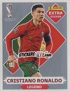 Figurina Cristiano Ronaldo (Portugal) - FIFA World Cup Qatar 2022. International Edition - Panini