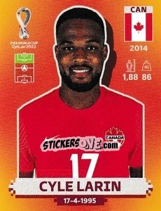 Sticker Cyle Larin - FIFA World Cup Qatar 2022. International Edition - Panini