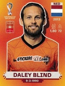 Figurina Daley Blind - FIFA World Cup Qatar 2022. International Edition - Panini