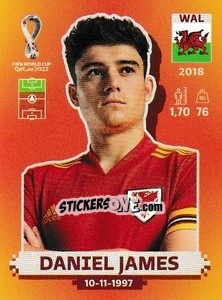 Figurina Daniel James - FIFA World Cup Qatar 2022. International Edition - Panini
