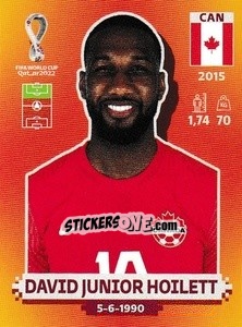 Cromo David Junior Hoilett - FIFA World Cup Qatar 2022. International Edition - Panini