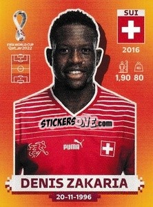 Sticker Denis Zakaria - FIFA World Cup Qatar 2022. International Edition - Panini