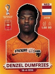Sticker Denzel Dumfries - FIFA World Cup Qatar 2022. International Edition - Panini