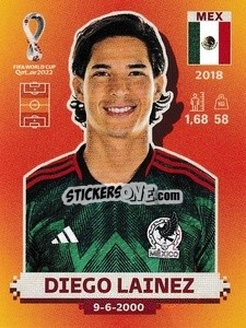 Sticker Diego Lainez - FIFA World Cup Qatar 2022. International Edition - Panini