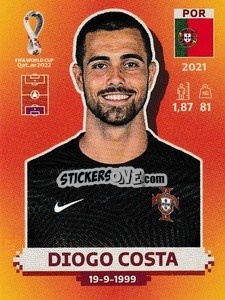 Cromo Diogo Costa - FIFA World Cup Qatar 2022. International Edition - Panini