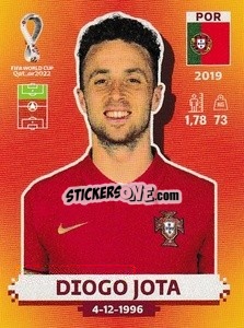 Cromo Diogo Jota - FIFA World Cup Qatar 2022. International Edition - Panini