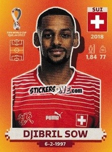 Sticker Djibril Sow - FIFA World Cup Qatar 2022. International Edition - Panini
