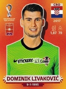 Cromo Dominik Livaković - FIFA World Cup Qatar 2022. International Edition - Panini