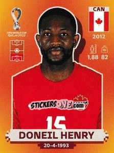 Sticker Doneil Henry - FIFA World Cup Qatar 2022. International Edition - Panini