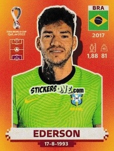 Sticker Ederson - FIFA World Cup Qatar 2022. International Edition - Panini