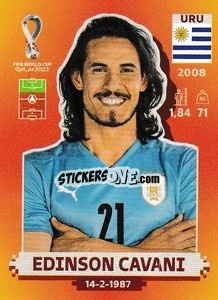 Sticker Edinson Cavani - FIFA World Cup Qatar 2022. International Edition - Panini