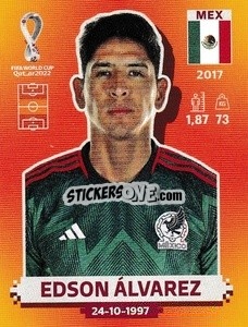 Figurina Edson Álvarez - FIFA World Cup Qatar 2022. International Edition - Panini