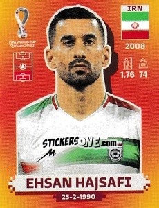 Figurina Ehsan Hajsafi - FIFA World Cup Qatar 2022. International Edition - Panini