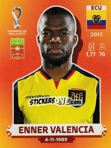Sticker Enner Valencia - FIFA World Cup Qatar 2022. International Edition - Panini