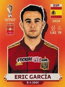 Sticker Eric García - FIFA World Cup Qatar 2022. International Edition - Panini