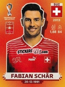 Sticker Fabian Schär - FIFA World Cup Qatar 2022. International Edition - Panini