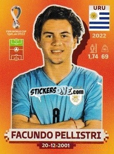 Sticker Facundo Pellistri - FIFA World Cup Qatar 2022. International Edition - Panini