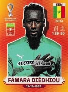 Figurina Famara Diédhiou - FIFA World Cup Qatar 2022. International Edition - Panini