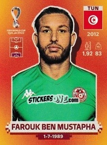 Cromo Farouk Ben Mustapha - FIFA World Cup Qatar 2022. International Edition - Panini