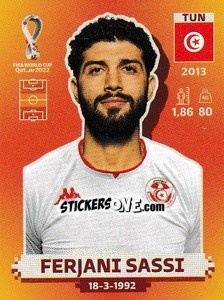 Sticker Ferjani Sassi - FIFA World Cup Qatar 2022. International Edition - Panini