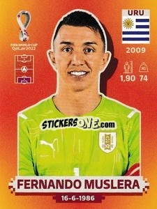 Figurina Fernando Muslera - FIFA World Cup Qatar 2022. International Edition - Panini