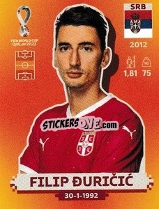 Figurina Filip Đuričić - FIFA World Cup Qatar 2022. International Edition - Panini