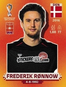 Figurina Frederik Rønnow - FIFA World Cup Qatar 2022. International Edition - Panini