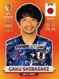 Figurina Gaku Shibasaki - FIFA World Cup Qatar 2022. International Edition - Panini